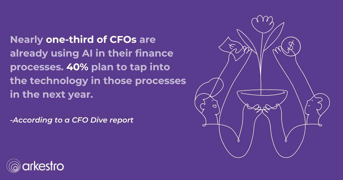 nearly one-third of cfos are already using ai in their finance processes