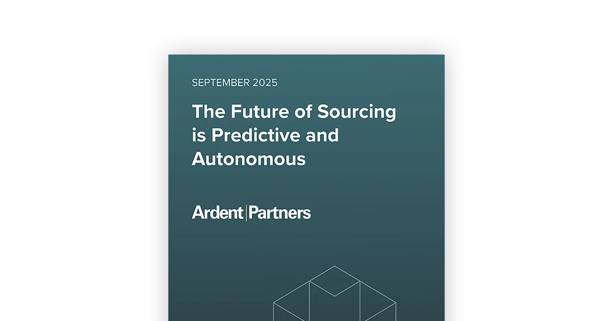 the future of sourcing is predictive and autonomous