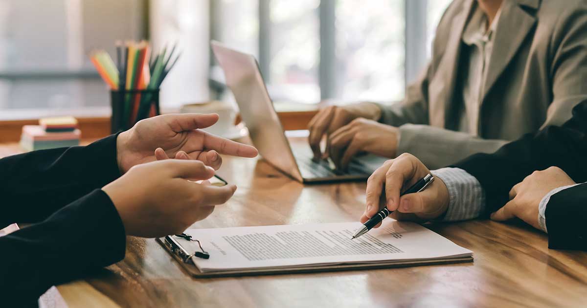 people with a calculator