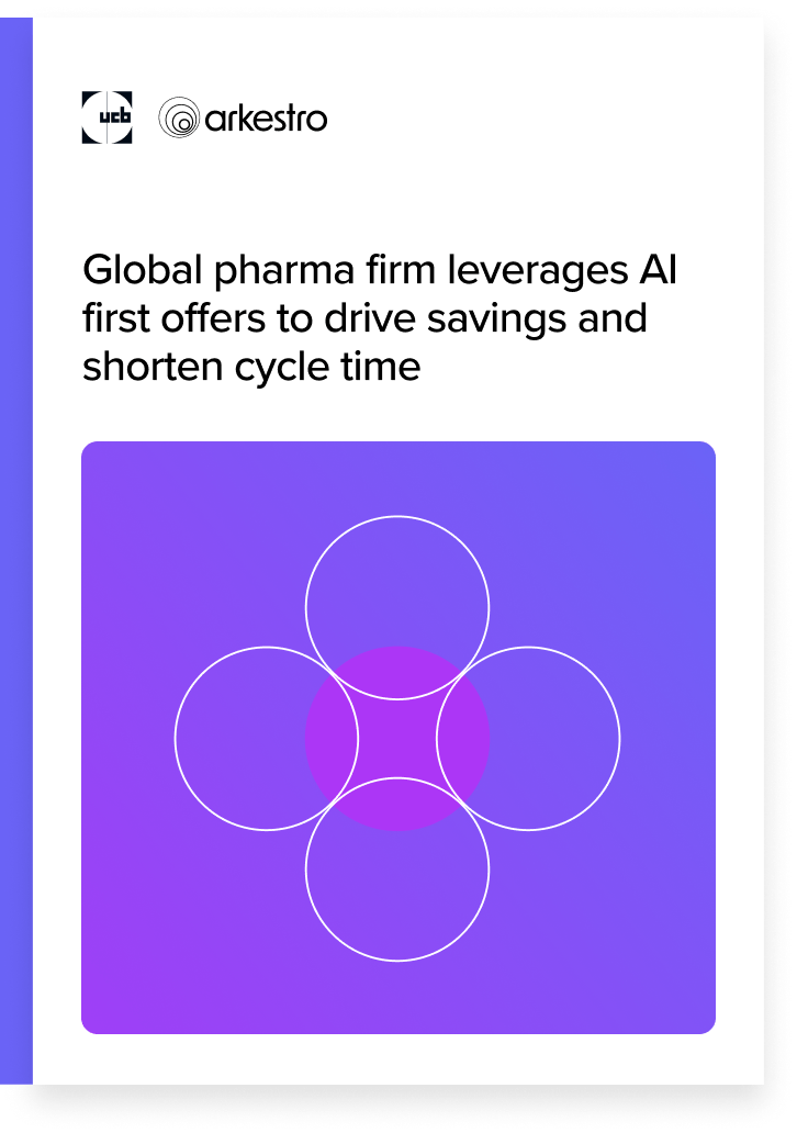 casestudy-ucb Global pharma firm leverages Al first offers to drive savings and shorten cycle time