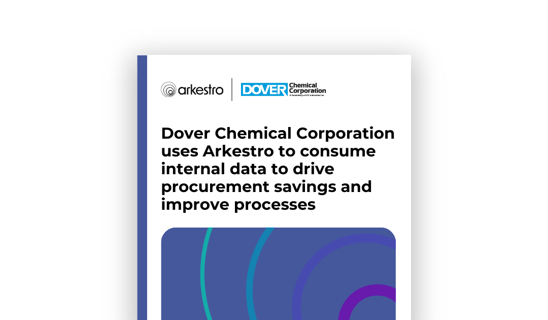 Dover Chemical Corporation Uses Arkestro to Consume Internal Data to Drive Procurement Savings and Improve Processes