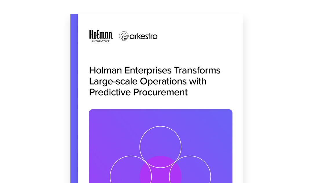Holman Enterprises Transforms Large-scale Operations with Predictive Procurement