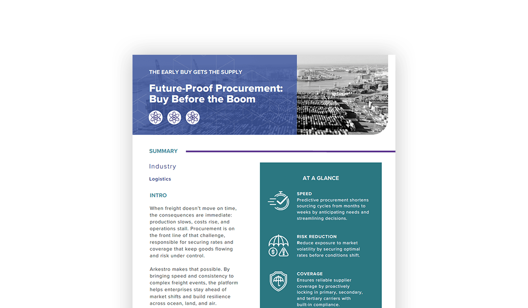 The Early Buy Gets the Supply: Future-Proof Procurement Buy Before the Boom