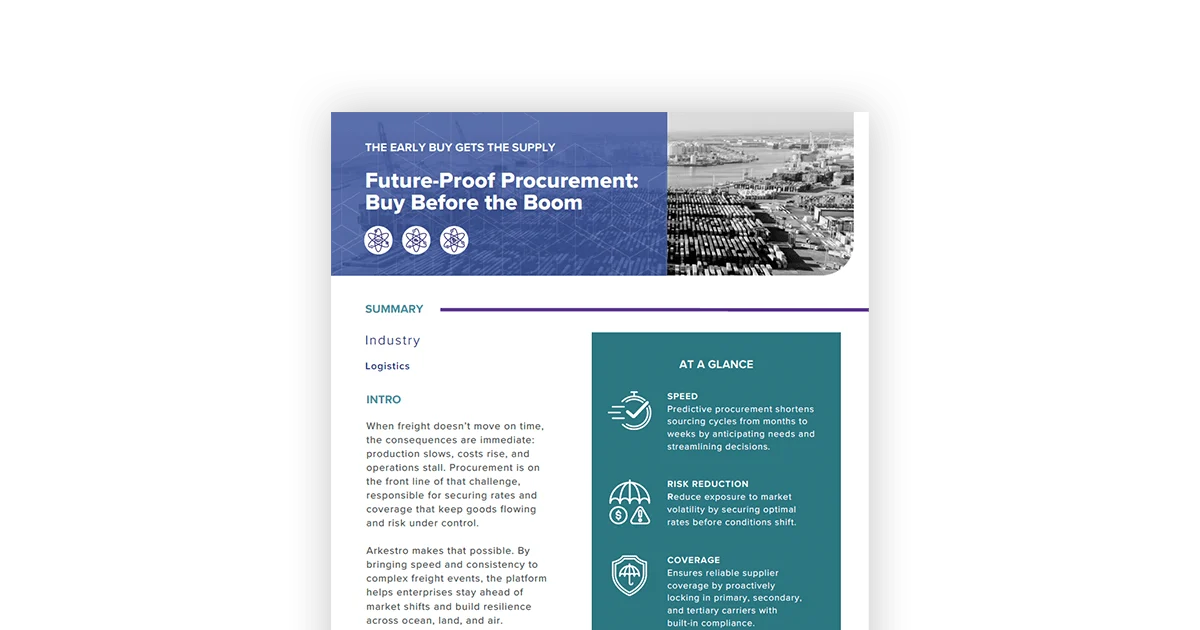 The Early Buy Gets the Supply: Future-Proof Procurement Buy Before the Boom