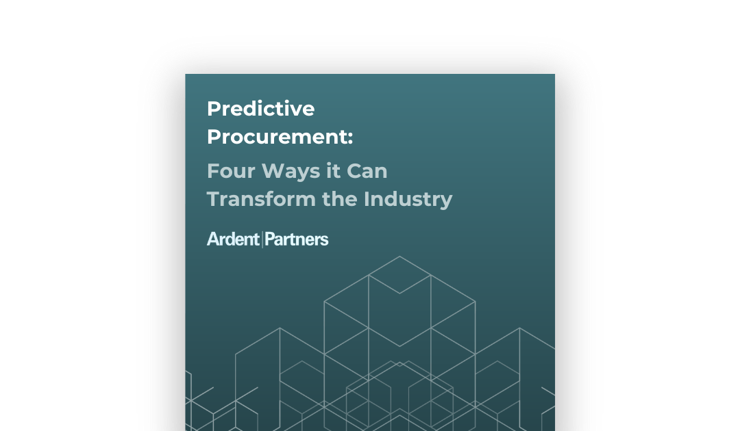 Predictive Procurement: Four Ways it Can Transform the Industry