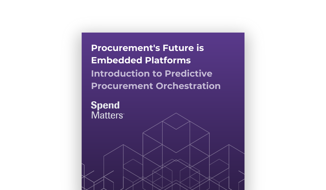 Procurement’s future is embedded platforms: Introduction to predictive procurement orchestration