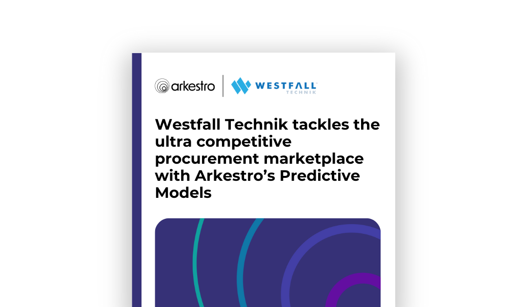 Westfall Technik Tackles the Ultra Competitive Procurement Marketplace of Plastics Manufacturing with Arkestro’s Predictive Models